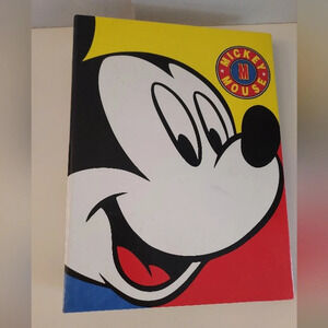 Vintage Mickey Mouse Binder Photo Album with Photo Sleeves by Holson